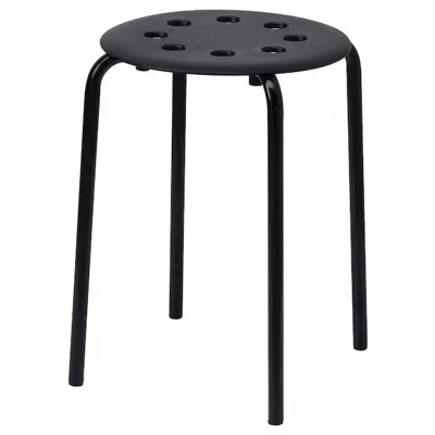 MARIUS Stool, black 45 cm, 00162380