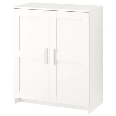BRIMNES cabinet with doors, white, 78x95 cm, 00351861