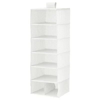 STUK Storage with 7 compartments, white/grey 30x30x90 cm, 00370869