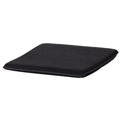 POANG Footstool cushion, Knisa black 55x59 cm, 00395153