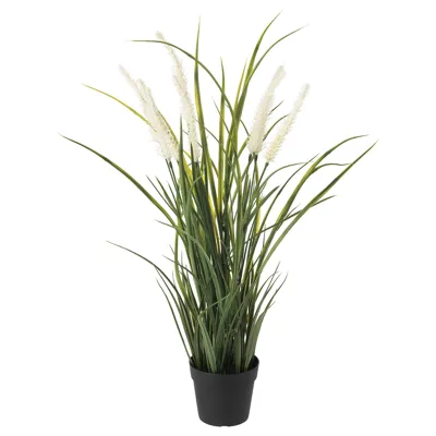 FEJKA Artificial potted plant, in/outdoor decoration/grass 9 cm, 00433937