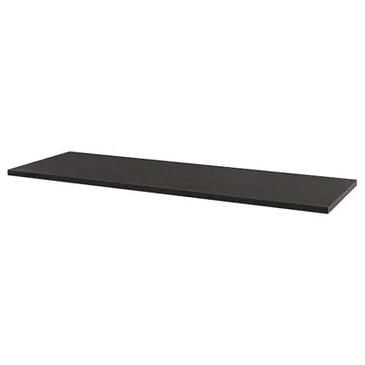 LAGKAPTEN table top, black-brown, 200x60 cm, 00488538