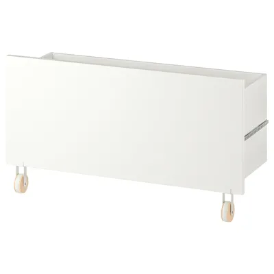 BILLY Drawer, white/with castors, 80x28x44 cm, 00521694
