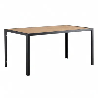 DOOVA Adele Outdoor Table 150x90x73 cm - Black/Wood Effect