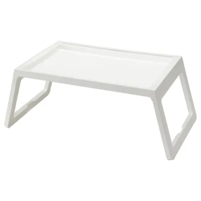 KLIPSK bed tray, white, 10289086