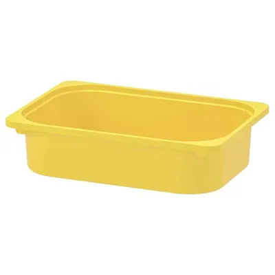 TROFAST storage box, yellow, 42x30x10 cm, 10308004