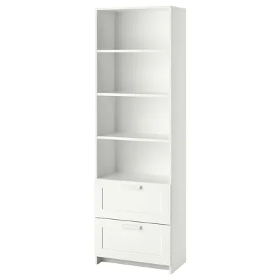 BRIMNES Bookcase, white, 60x190 cm, 10351686