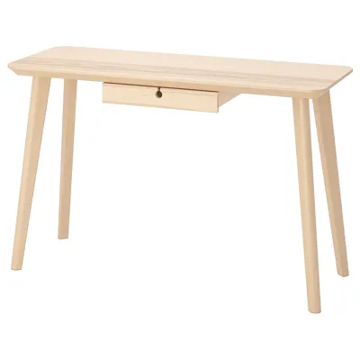 LISABO Desk, ash veneer 118x45 cm, 10361746