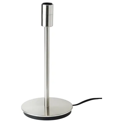 SKAFTET Table lamp base, nickel-plated, 30 cm (KL), 10405953