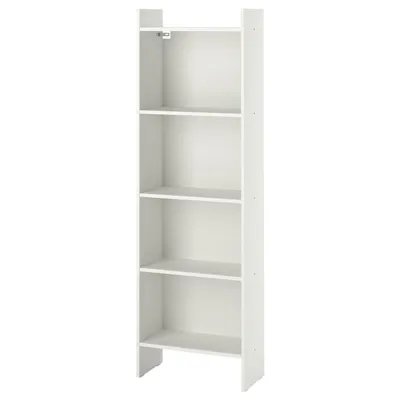 BAGGEBO Bookcase, white 50x25x160 cm, 10483880