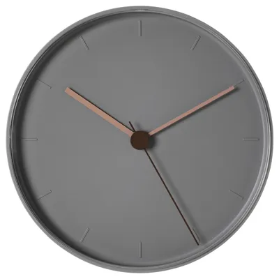 BONDTOLVAN Wall clock, grey-pink 25 cm, 10511010