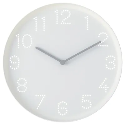 TROMMA Wall clock, low-voltage/white, 25 cm, 10557079