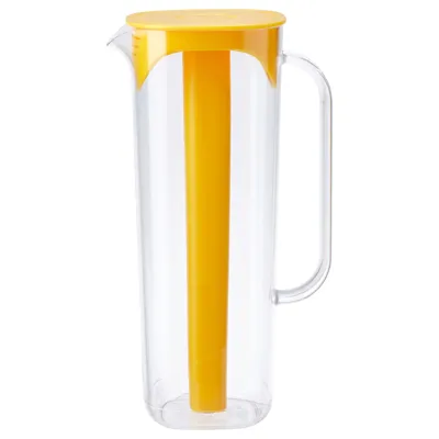 MOPPA jug with lid, transparent/yellow, 1.7 l, 10571056