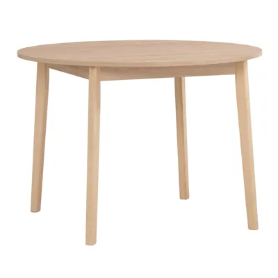 STARK Dining table, round, white-wash, 106.7cm, 143037