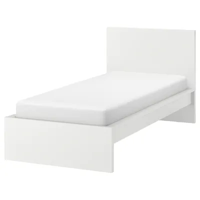 MALM Bed frame, high, white, 90x200 cm, 20265179