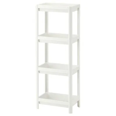 VESKEN Shelf unit, white 36x23x100 cm, 20307867