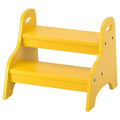 TROGEN children's step stool, yellow, 40x38x33 cm, 20371523