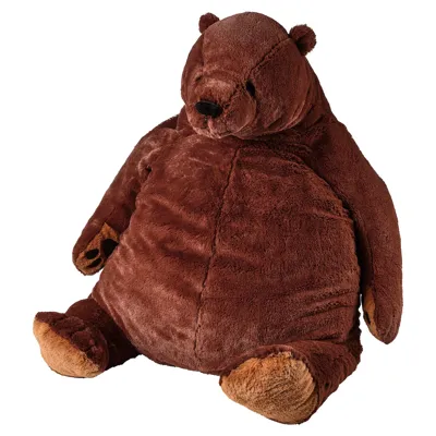 DJUNGELSKOG Soft toy, brown bear, 20402831