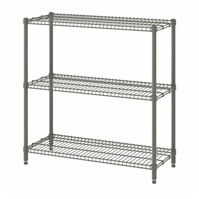 OMAR shelving unit, grey-green, 92x36x94 cm, 20483083