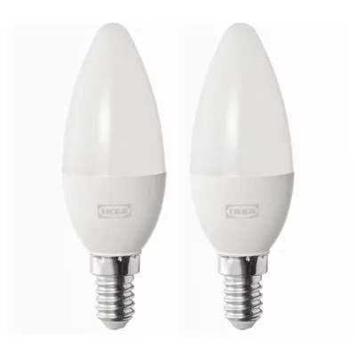 SOLHETTA LED bulb E14 470 lumen, chandelier/opal white, 20498739
