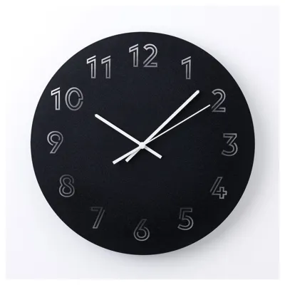 TUNNIS Wall clock, black30 cm, 80540486