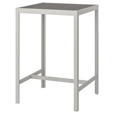 SJALLAND Bar table, outdoor, dark grey/light grey, 71x71x103 cm, 29264887