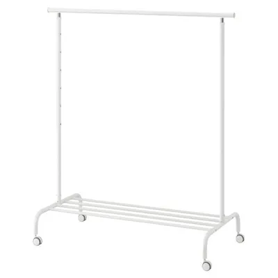 RIGGA Clothes rack, white, 30231631