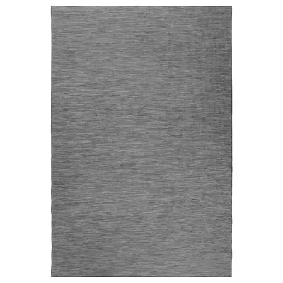 HODDE Rug flatwoven, in/outdoor, grey/black, 200x300 cm, 30298792