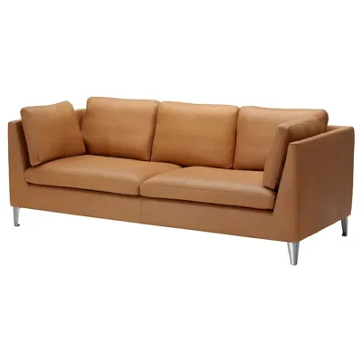 STOCKHOLM, Three-seat sofa, Seglora natural, 30245044