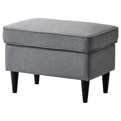 STRANDMON footstool, nordvalla dark grey, 30300417