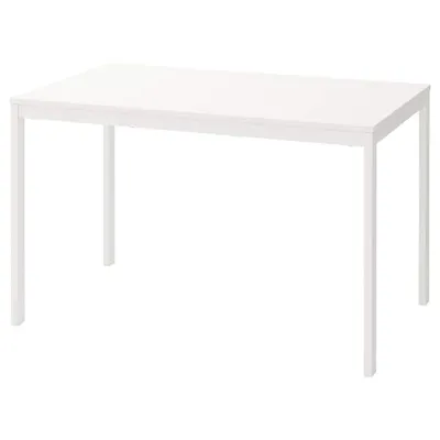 VANGSTA Extendable table, white 120/180x75 cm, 30361566