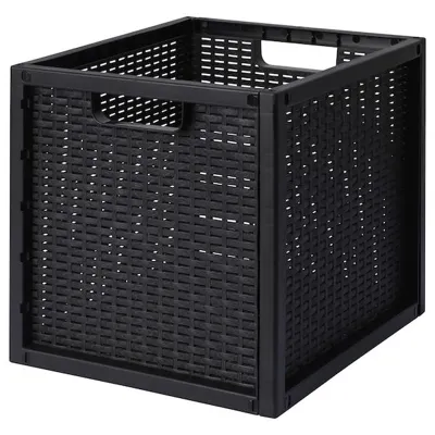 SKYFFEL Basket, plastic black 33x37x33 cm, 30435949