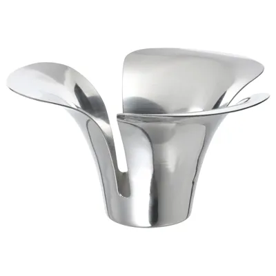 STILLHET Tealight holder, silver-colour, 7 cm, 30525308