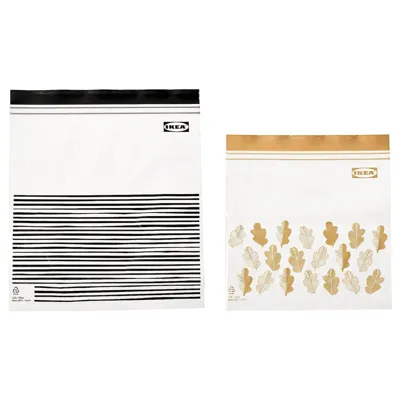 ISTAD Resealable bag, patterned black/yellow, 25/1.2 l, 30525681
