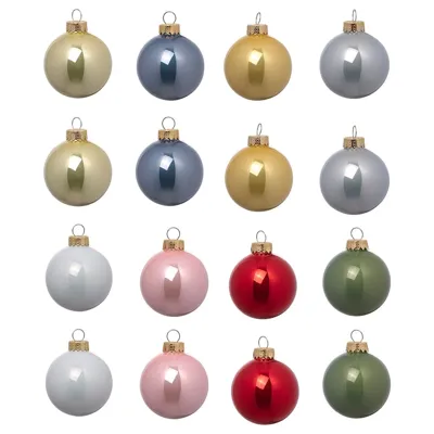 VINTERFINT Decoration, bauble, glass mixed colours, , 6 cm, 30530404