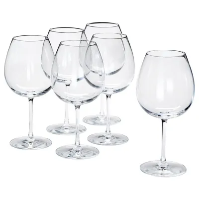 STORSINT Red wine glass, clear glass, 67 cl (Set of 6), 00396299