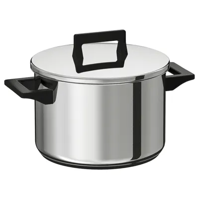 SNITSIG Pot with lid, stainless steel, 5 l, 40142031