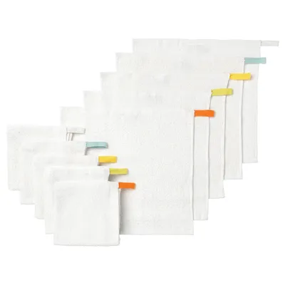 KRAMA Washcloth, white, 30x30 cm, 40169054