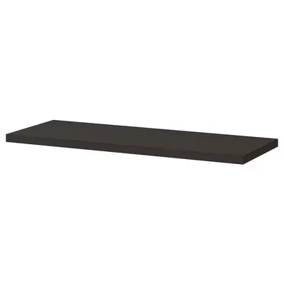 BERGSHULT Shelf, brown-black 80x30 cm, 40430512