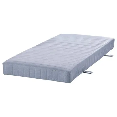 VADSO Sprung mattress, extra firm/light blue 90x200 cm, 40453589