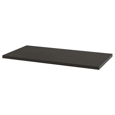 LAGKAPTEN Table top, black-brown, 120x60 cm, 40488536