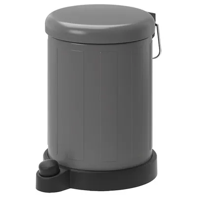 TOFTAN Waste bin, grey 4 l, 40493967