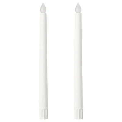ADELLOVTRAD LED candle, white/indoor, 28 cm, 40520471