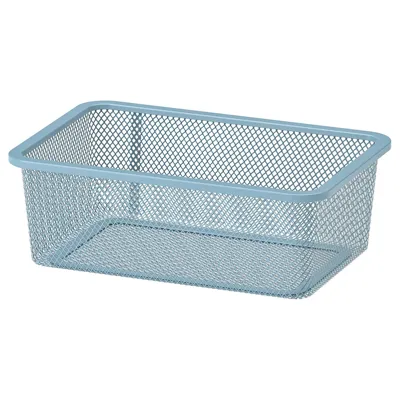 TROFAST Mesh storage box, grey-blue, 20x30x10 cm, 40530069