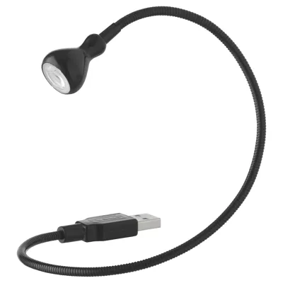 JANSJO LED USB lamp, black, 50291233