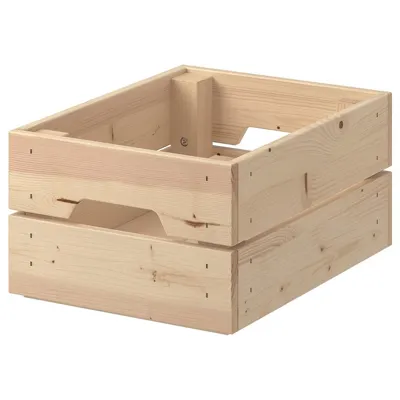 KNAGGLIG Box, pine, 23x31x15 cm, 50292360