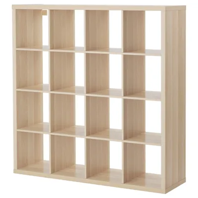KALLAX Shelving unit, white stained oak effect, 147x147 cm, 50362918