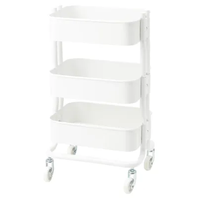 RASHULT Trolley, white 38x28x65 cm, 50445990