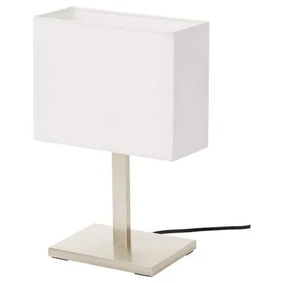 TOMELILLA table lamp 36 cm nickel-plated/white, 50463998