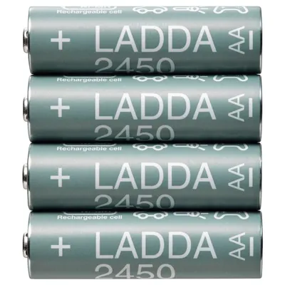 LADDA Rechargeable battery, HR06A 1.2V 2450mAh, 50504692